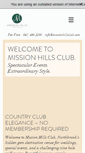 Mobile Screenshot of missionhillsclub.com